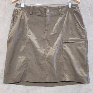 Duluth Trading Co Olive Green On The Fly Skort Size 12 Hiking Gorpcore Outdoors